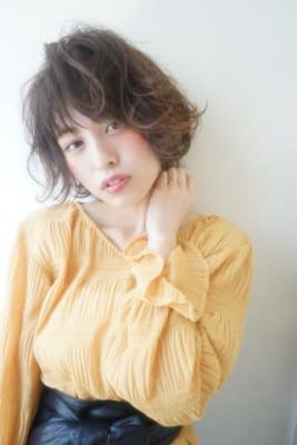 クシュっとラフな質感のパーマボブ♪