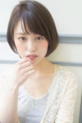 前髪ありの大人ショートボブ★