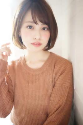定番ひし形シルエットの小顔ボブ♪