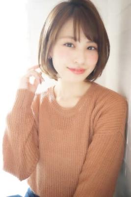 ひし形シルエットの小顔ボブ★