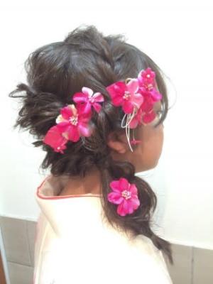 卒業式ヘアセット