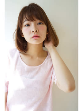 肩につかない程度の結べる長さを残した抜け感ボブ♪