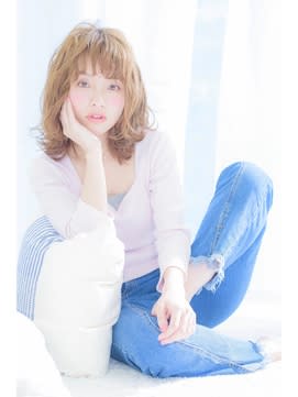 ブルージュカラーとシースルーバングで♪