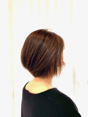 小顔ショートボブ/ショート/30代40代/ナチュラルブラウン 小顔ショートボブ/ショート/30代40代/ナチュラルブラウン