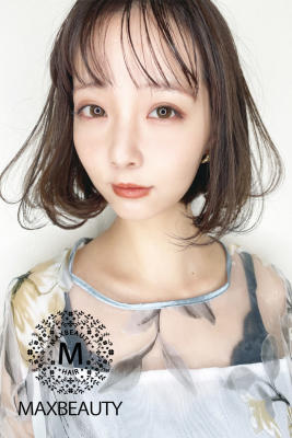 [MAXBEAUTY]シースルーバングスゆるフワボブヘア☆