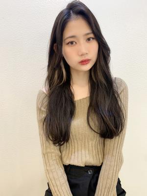【山田】センターパート韓国風オルチャンウェーブ