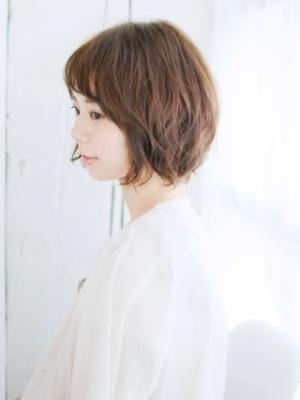 ゆる毛先のバルーンボブ