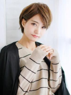 外はねカジュアルショートボブ 外はねカジュアルショートボブのイメージ画像