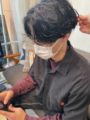 横浜スパイラルカルマパーマ前さがりツイスト23