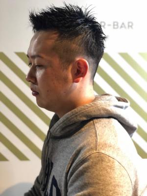 フェードカットスタイル【BARBER-BAR】