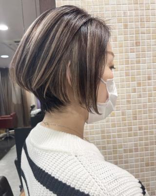 ★ Bob × contrast high lights★