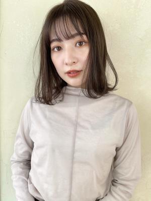 パツっと毛先のナチュラルボブ