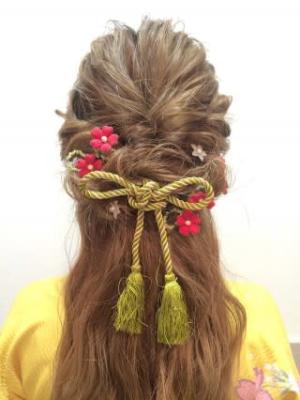 卒業式ヘアセット