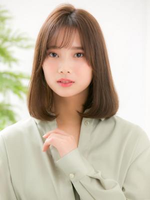 上品なワンカールボブ