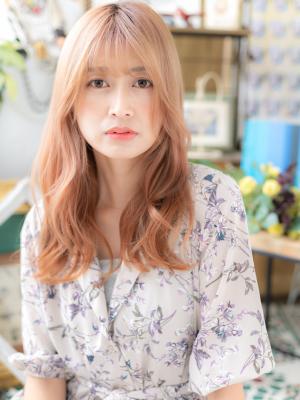抜け感フェザーバング外国人風小顔ストカール ペールベージュ 抜け感フェザーバング外国人風小顔ストカール ペールベージュ