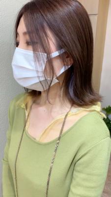 【山田】お客様スタイル☆大人かわいいインナーカラー