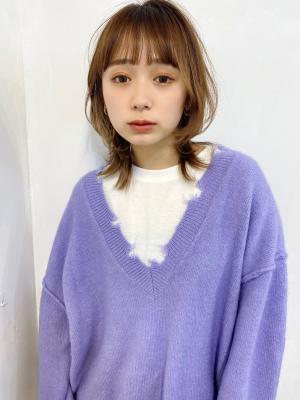シースルーバング×ウルフ
