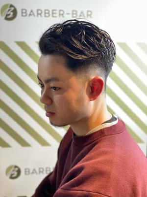 フェードサイドパートスタイル【BARBER-BAR】
