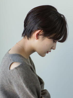 【sheta/堅田】長め前髪でも柔らかい丸みマッシュショートのイメージ画像