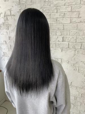 プラチナシルバー　シルバーカラー黒髪卒業8027