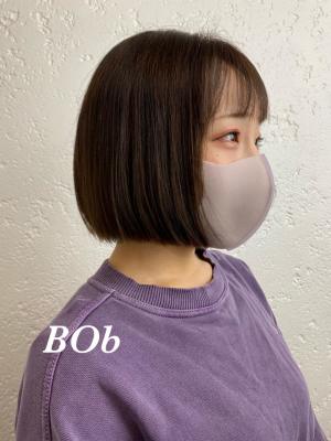 切りっぱなしボブ、ボブ、ボブヘア