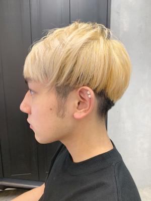 ブロンドマッシュヘア【クスダ】