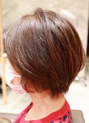 トップのぺたんこ解消ボブ