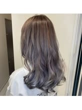 ロング×シナモングレージュ