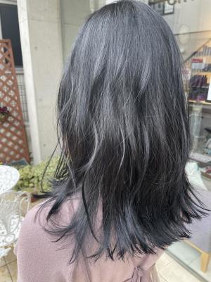 艶々ブルーブラック