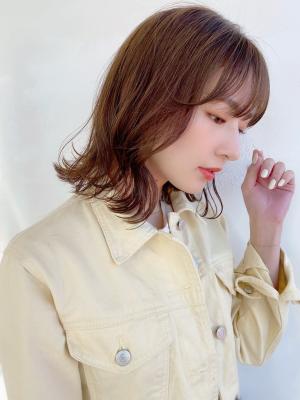 大人切りっぱなしボブ