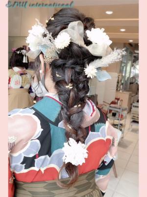 編み下ろし×ドライフラワー×卒業袴