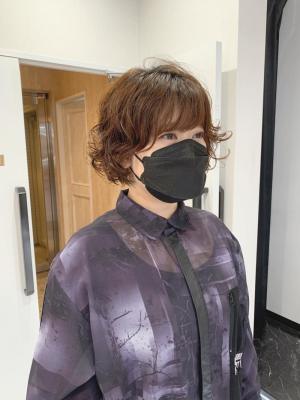 ふんわりパーマ×ボブ【クスダ】