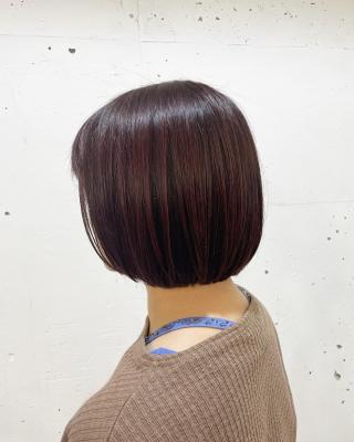 チェリーレッド×ボブ