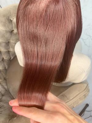 ピンクベージュ×髪質改善トリートメント【クスダ】