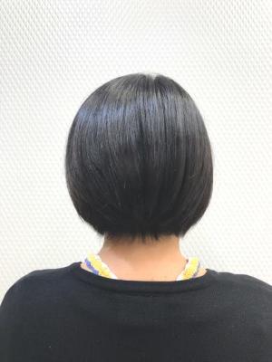 小顔/ショート/ショートボブ/黒髪/白髪染め/40代50代