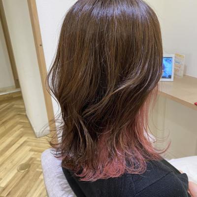 いちごミルクなインナーカラーstylist高橋