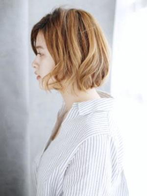 かきあげバングのゆるニュアンスカール
