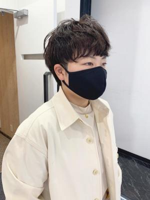 柔らかい束感のマッシュヘア【クスダ】