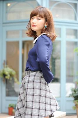 大人可愛い外ハネミディアム
