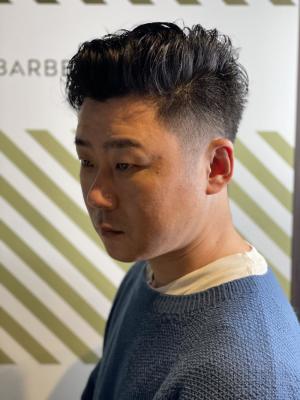 大人のサイドパートスタイル【BARBER-BAR】