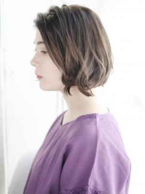 かきあげニュアンスカールボブ かきあげニュアンスカールボブのイメージ画像