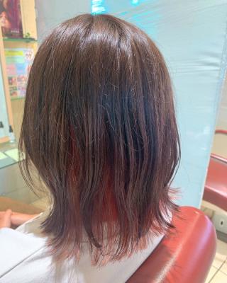 コーラルピンクのインナー