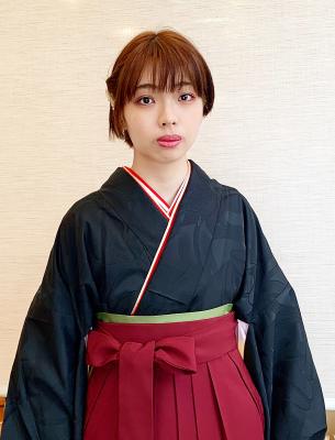 卒業式袴着付け