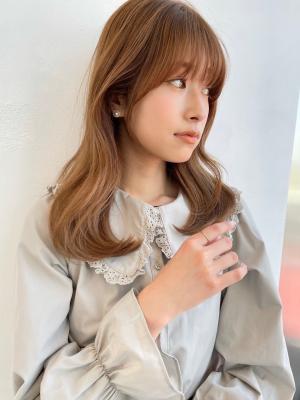 ニュアンスパーマ　ゆるふわ韓国風ヘア