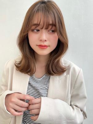 大人かわいいくびれパーマ