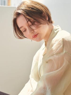 小顔丸みショート