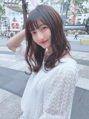 ビターチョコレートウェーブヘア