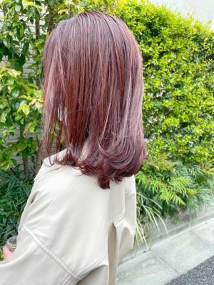【直紀】@naoki_hair.likoピンクバイオレット