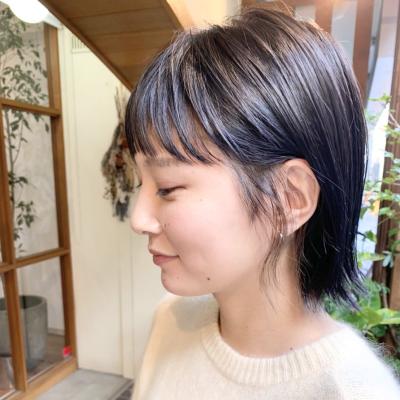 《中目黒サロンe's》春の耳かけショートバングボブ【佐久間】 《中目黒サロンe's》春の耳かけショートバングボブ【佐久間】のイメージ画像