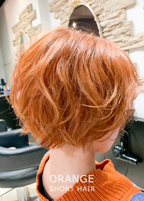 【MALUNAカラーリスト神】オレンジショートヘアのイメージ画像